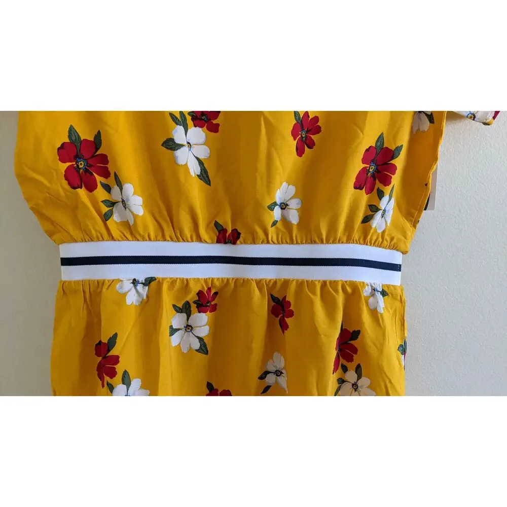 ON Yellow Floral Dress Sz L/10/12